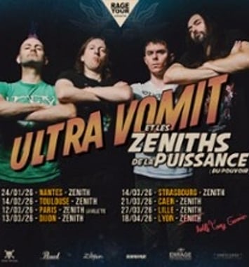 Ultra Vomit: Les Zéniths de la Puissance, tournée
