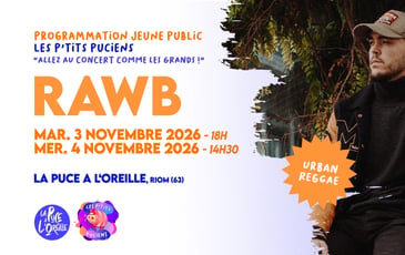 Concert jeune public de Rawb à La Puce a l'Oreille