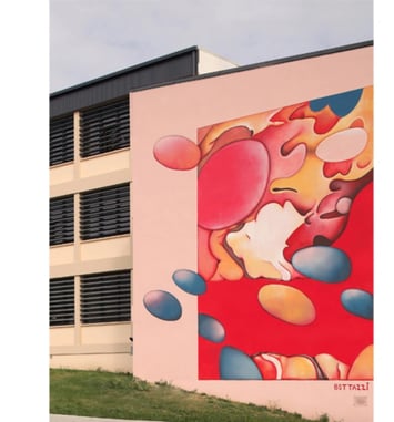 Fresque murale signée Guillaume Bottazzi