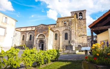 Visite du site clunisien : l'Abbaye de Mozac