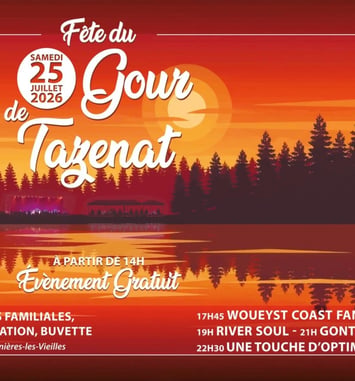 Une Touche d'Optimisme pour la Fête du Gour de Tazenat le 25 juillet