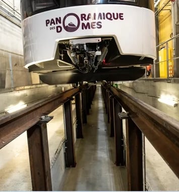 Visite guidée du centre de maintenance du Panoramique des Dômes