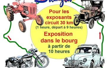 Exposition de véhicules anciens (voitures- motos- tracteurs)