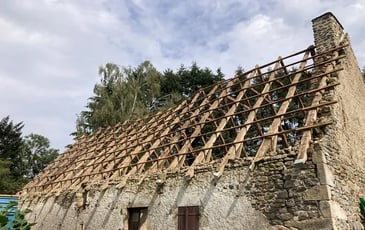 Visite du chantier de la vieille ferme