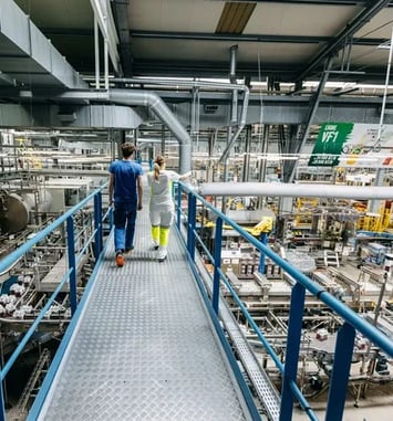 Visite guidée de l'usine d'embouteillage Volvic