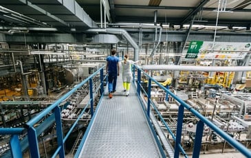 Visite guidée de l'usine d'embouteillage Volvic