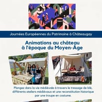 Animations au château à l'époque du Moyen-Âge