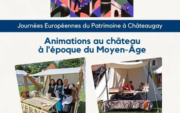 Animations au château à l'époque du Moyen-Âge