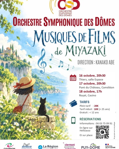 Concert de musiques de films de Miyazaki