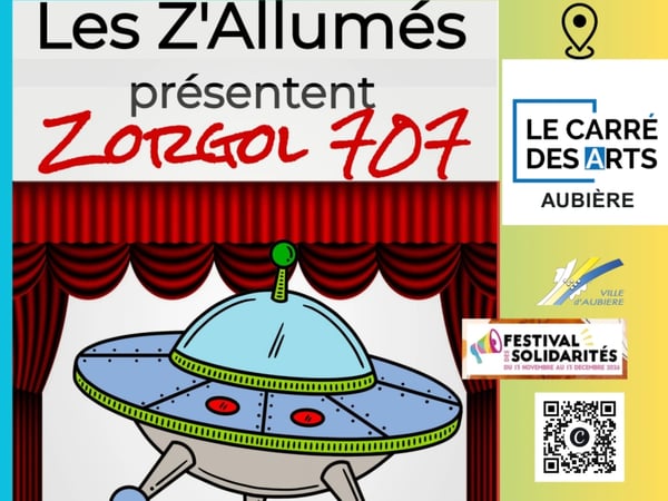 Théâtre solidaire "Zorgol707" avec la troupe des Z'Allumés de Champeix